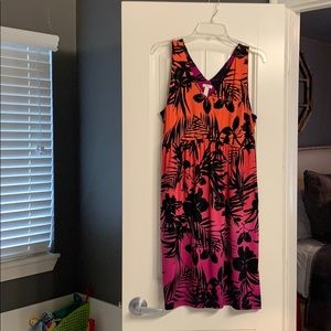 Soma Ombré tropical print sleeveless dress